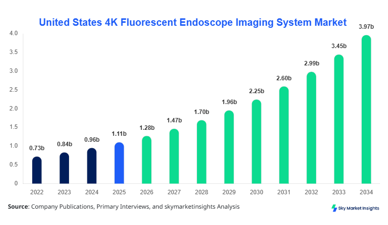United States 4K Fluorescent Endoscope Imaging System Market Size, Share and  Growth Report By 2034